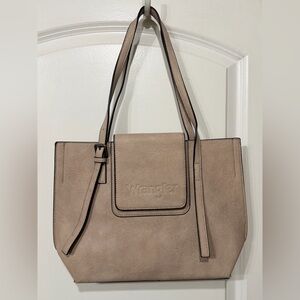 Wrangler Leather Medium Tote NWOT